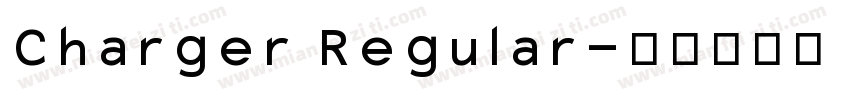 Charger Regular字体转换